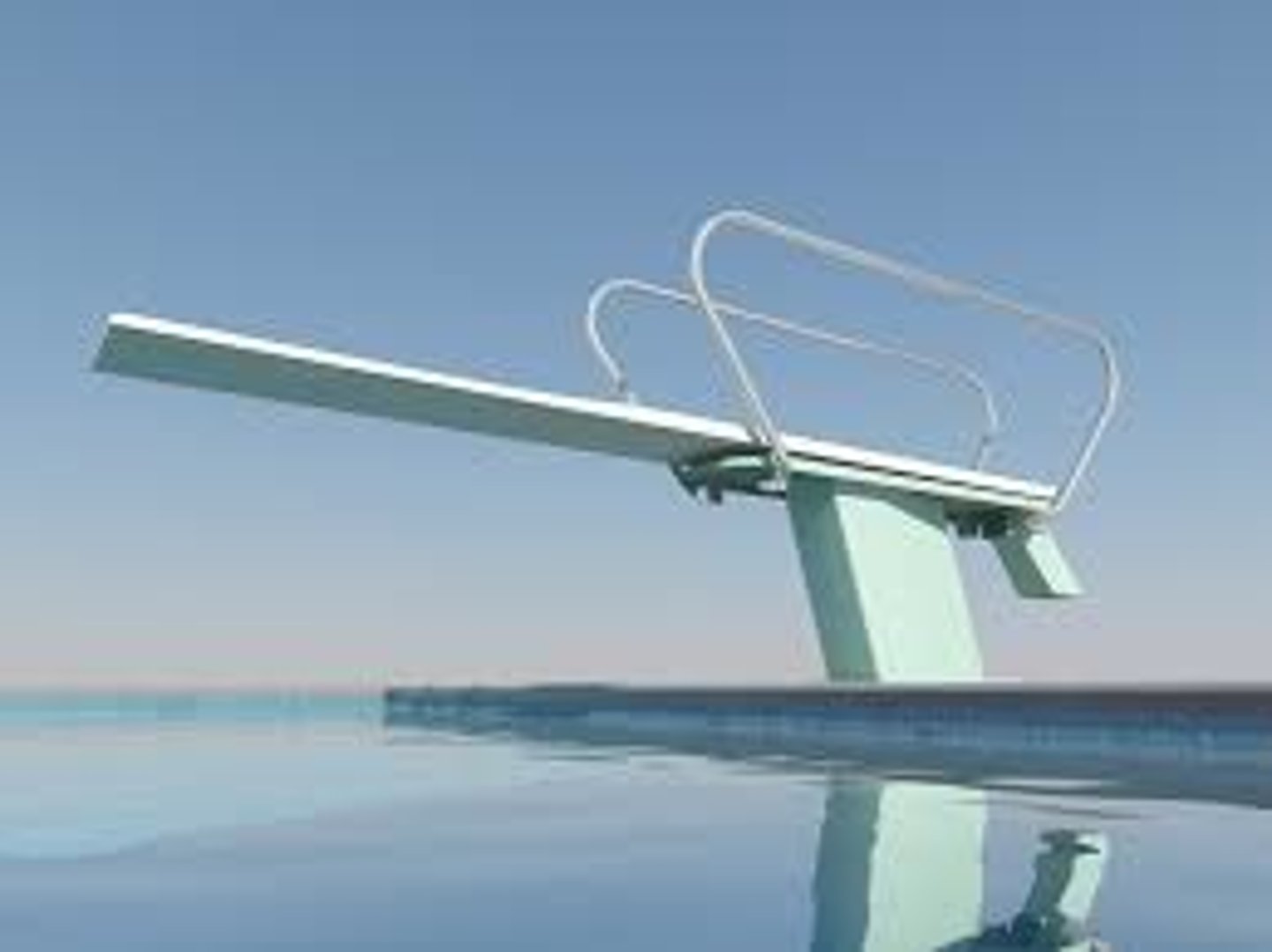 <p>un plongeoir</p>