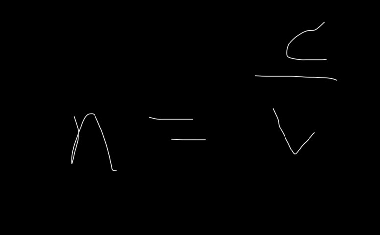 <p>where</p><ul><li><p>n = index of refraction</p></li><li><p>v = speed of light in that material</p></li><li><p>c = speed of light in a vacuum (3 × 10^8 m/s) </p></li></ul><p></p>