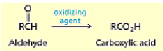 <p><span style="color: rgb(0, 0, 0);">Aldehydes are particularly sensitive to oxidation and are converted to<br>carboxylic acids by a number of oxidizing agents, including potassium permanganate,<br>chromic acid and Tollens reagent.</span></p>