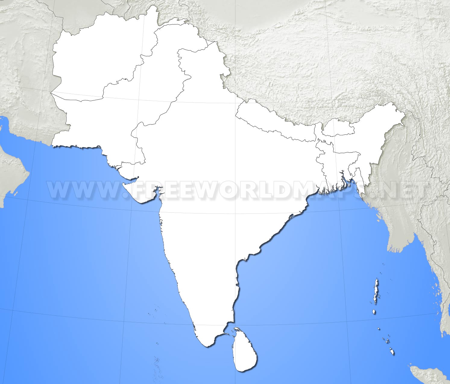 <p>where is the western ghats located on a map</p>
