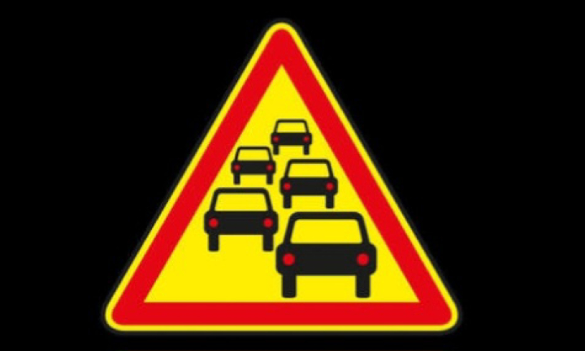 <p>Le panneau Risque de bouchons annonce-t-il une simple possibilité de ralentissement ?</p>