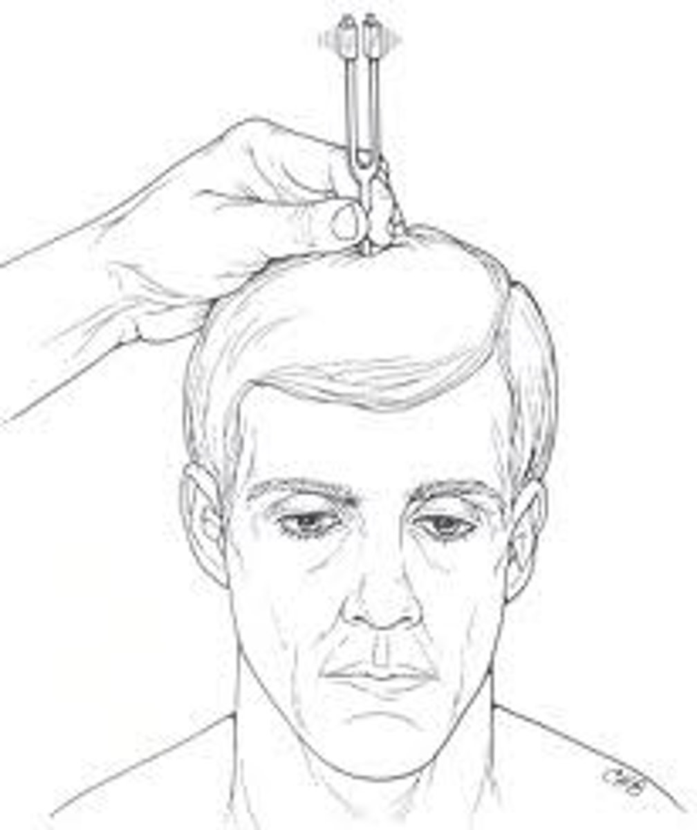 <p>sound should be heard equally in both ears</p>