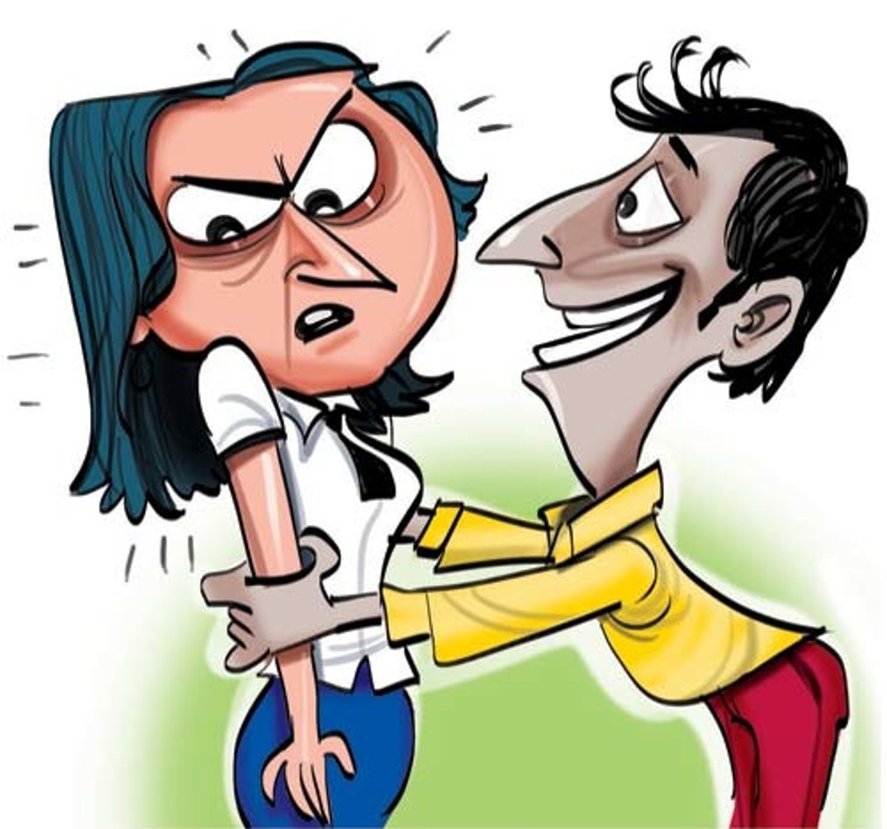 <p>touchy</p>