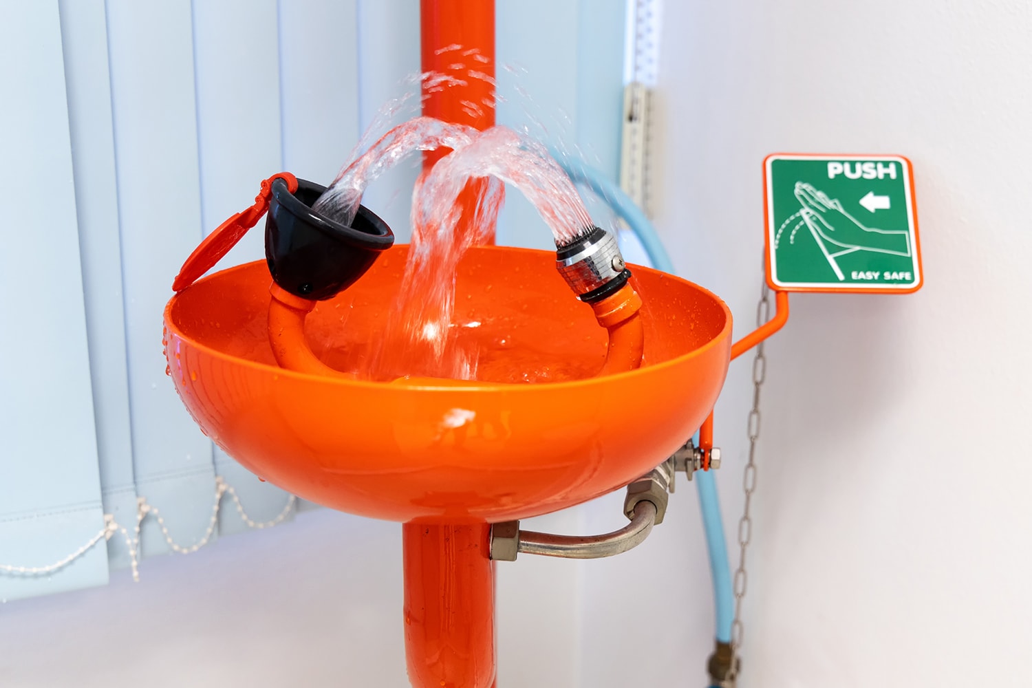 <p>Use this to rinse out your eyes if you get a chemical in them.</p>