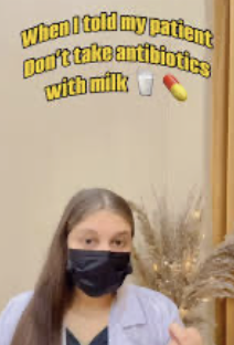 <p>A nurse is teaching a patient about tetracycline. Which statement shows a need for further teaching?<br>A. “I’ll take it with water.”<br>B. “I’ll avoid sunlight.”<br>C. “I can take it with milk.”<br>D. “I’ll finish the prescription.”</p>