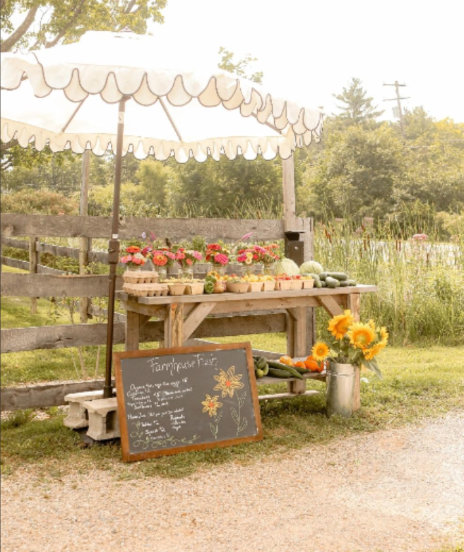 <p>Is a simple setup (like a counter, booth, or wooden table) where you buy items directly over the front edge.</p>