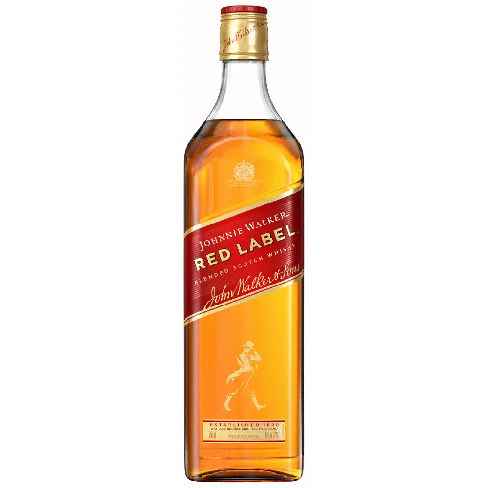<ul><li><p>both scotch whiskey</p></li><li><p><span><strong>Red Label:</strong> entry-level, no-age-statement blend. It is bold and spicy, making it the ideal choice for mixing into highballs or cocktails like a Johnnie & Ginger.</span></p></li><li><p><span><strong>Black Label:</strong> 12-year-old blend. It is universally known as a reliable, balanced daily dram with a subtle touch of smoke and sweet fruit</span></p></li></ul><p></p>