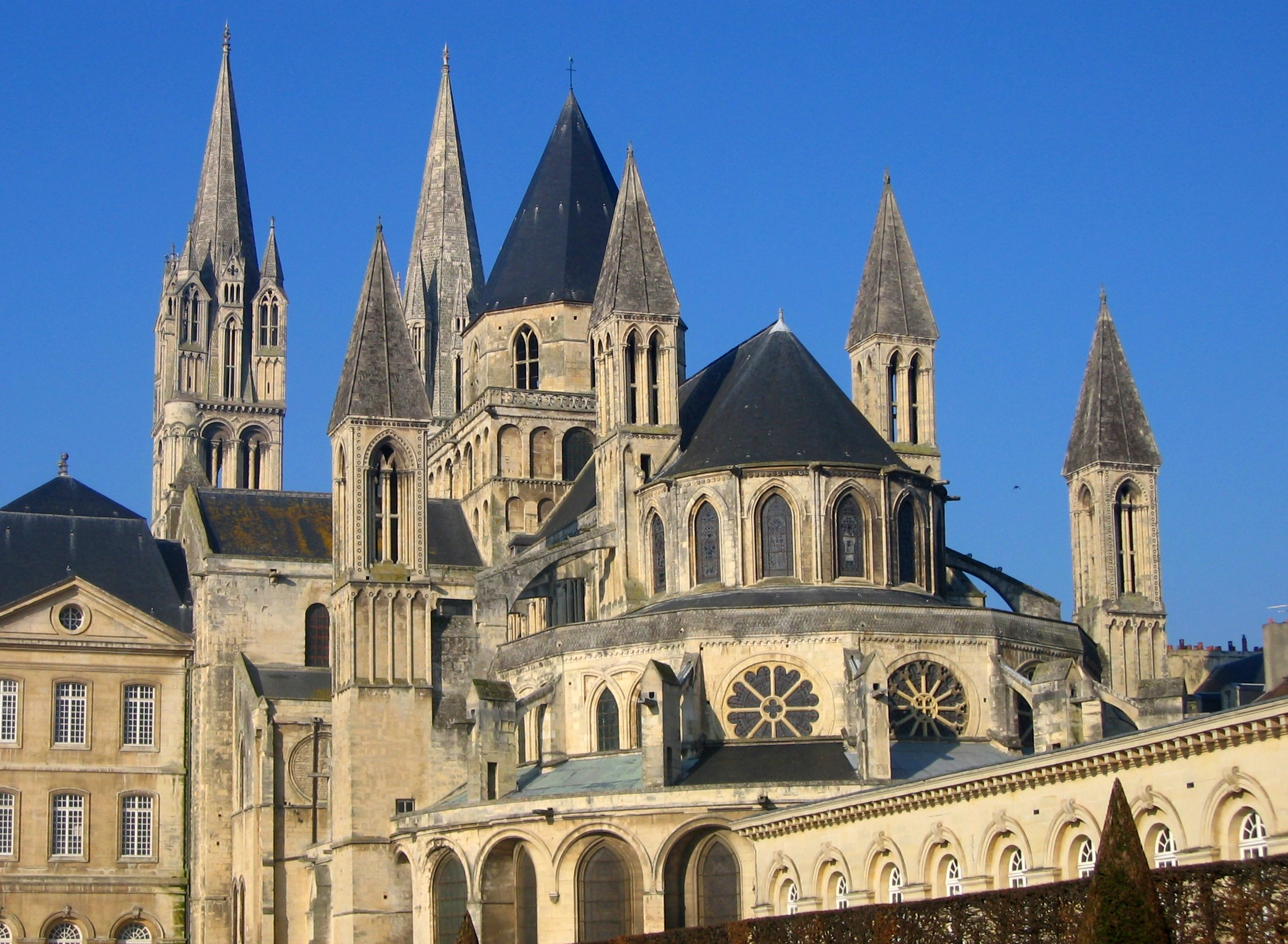 <p>Caen (12.33), Norman Romanesque church.</p>