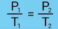 <p>Pressure is directly proportional to temperature at a constant volume </p>