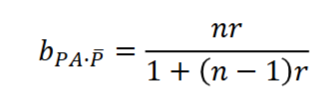<p>How may this equation (regression of PA on phenotypic mean) be broken down?</p>