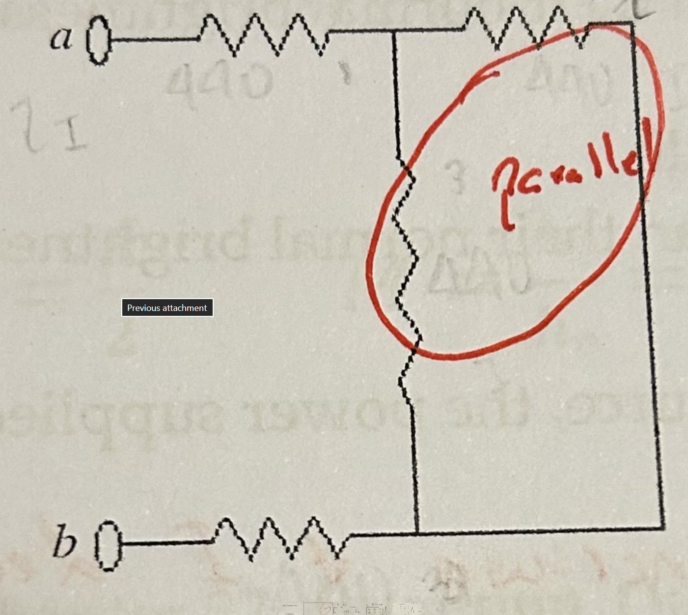 <p>Each of the resistors shown in the figure has a resistance of 440 ohms. What is the equivalent resistance between points A and B of this combination? (Round to 4 significant figures)</p>