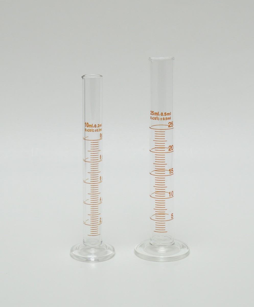 <p>10mL + 25mL Graduated Cylinders</p>