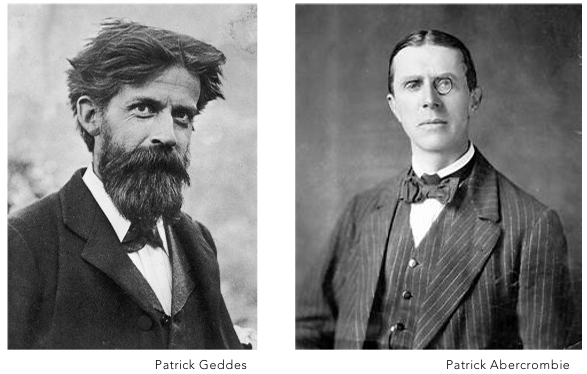 <p>Patrick Geddes and Patrick Abercrombie</p>