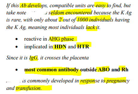 <p><strong><u>Kell Blood Group Ag</u></strong></p>