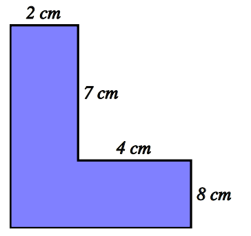 <p>find the area of this shape</p>