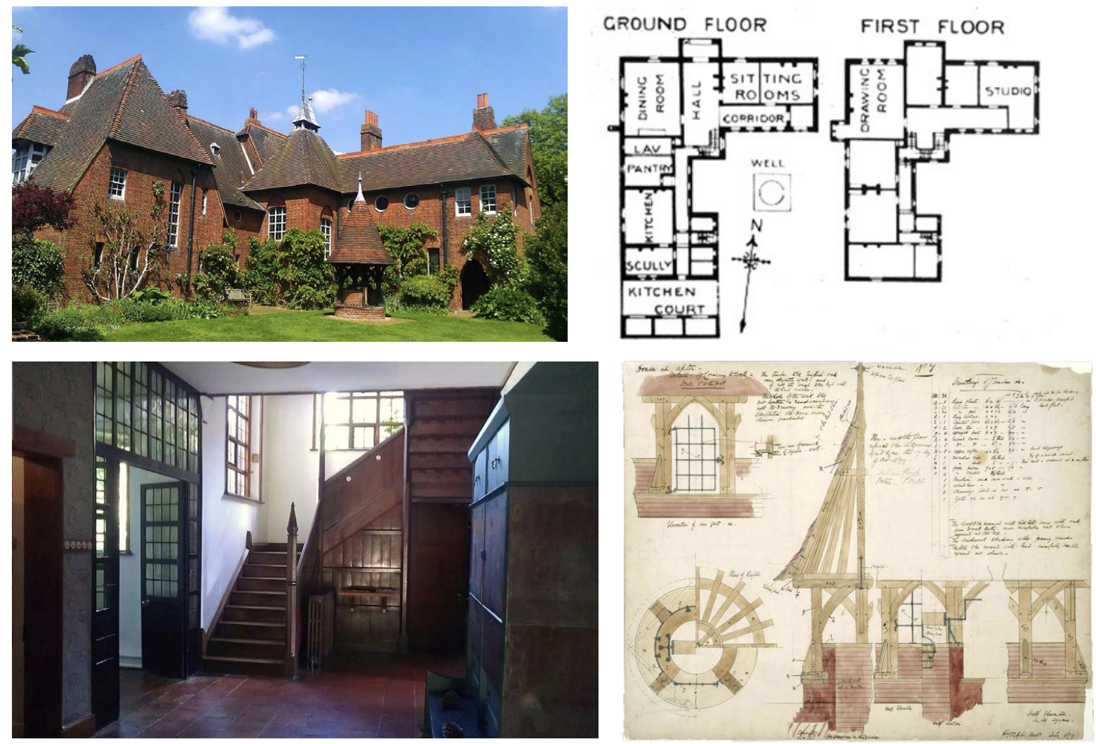 <p>7) Philip Webb, Red House, Bexleyheath (London), (England) UK, 1860</p>