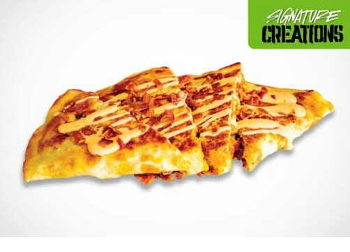 <p>CRISPY CHICKEN BACON SRIRACHA RANCH QUESADILLA</p>