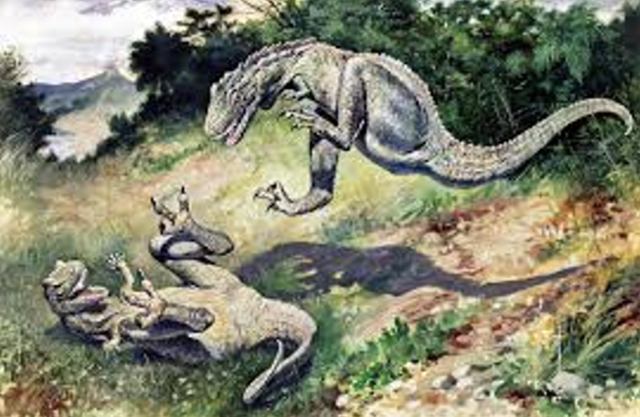 <ul><li><p><span style="background-color: transparent;">Time period: 1874-1953</span></p></li><li><p><span style="background-color: transparent;">Early examples of art: leaping laelaps</span></p></li><li><p><span style="background-color: transparent;">importance: First showing of dinosaurs being agile indicating endothermy which wasn’t decided until 20 years later</span></p></li></ul><p></p>