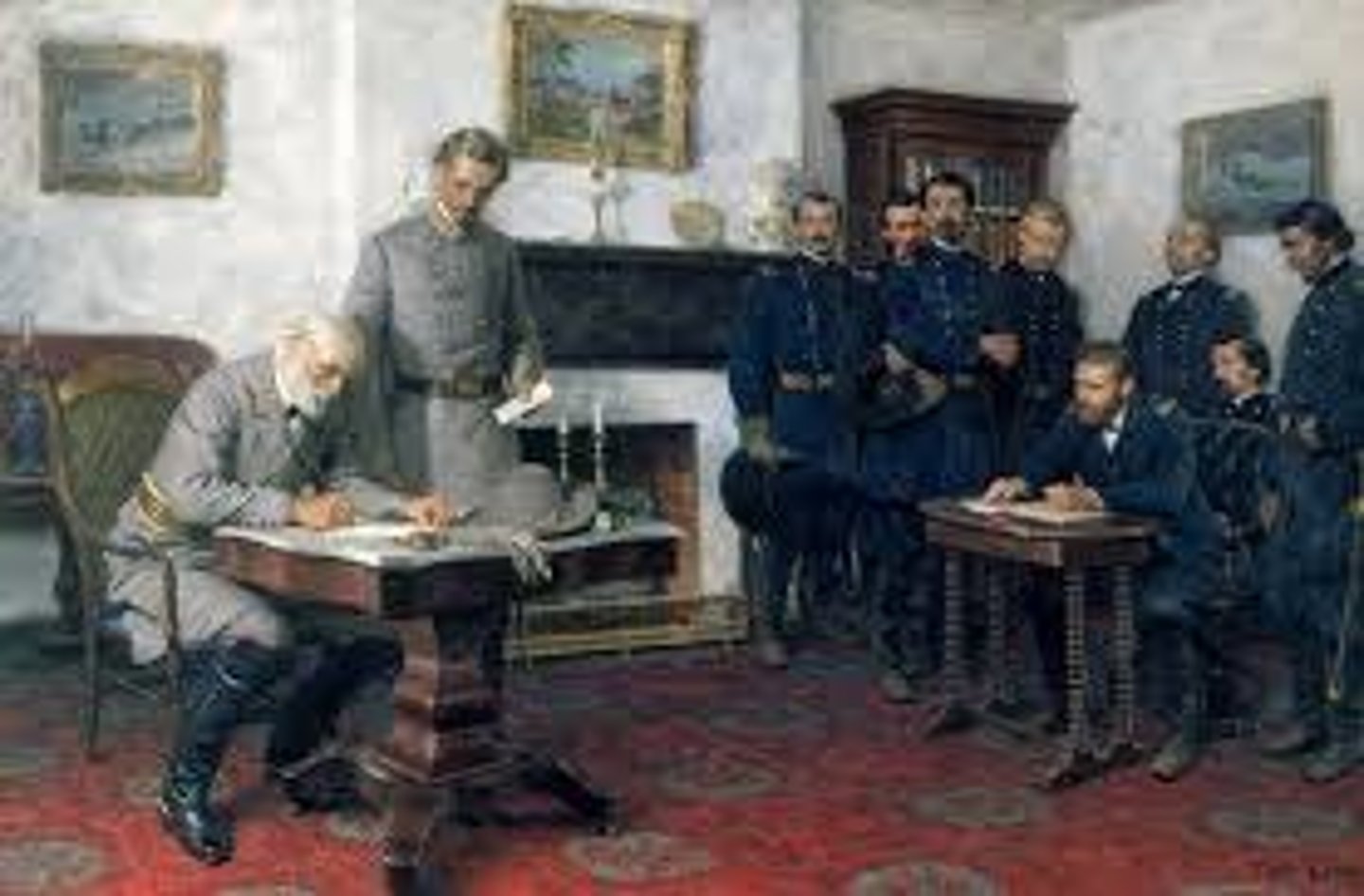 <p>town in Virginia where Robert E. Lee surrendered the Confederate Army to Ulysses S. Grant ending the Civil War</p>