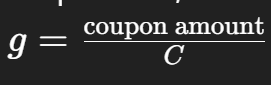 <p>Modified coupon rate, calculated as the coupon amount divided by the redemption amount</p>