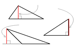 <p>a perpendicular segment from a vertex to the line containing the opposite side</p>