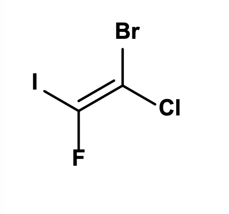 <p>What is the IUPAC name of the alkene above?</p>