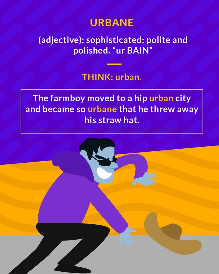 <p>sophisticated; polite and polished</p>