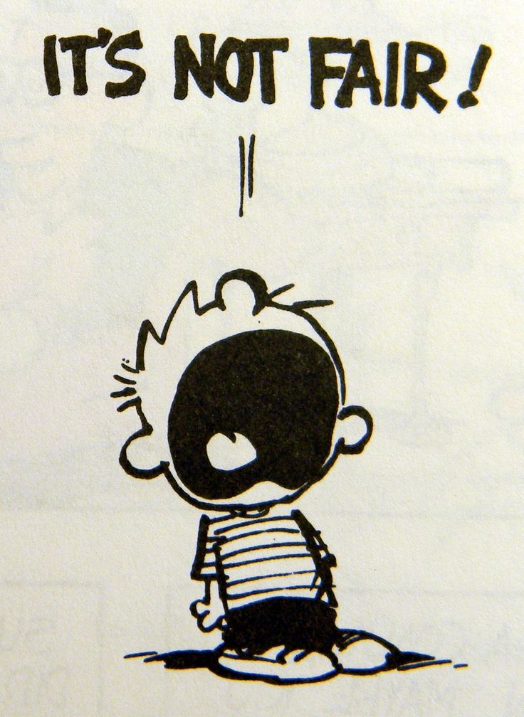 <p>No es justo</p>