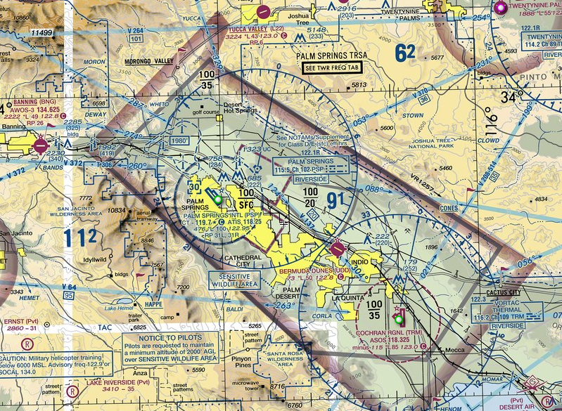 <p>What is a TRSA (shown by the black line and black altitudes)?</p>