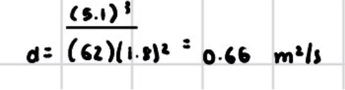 <p><span style="background-color: transparent;">0.660349462366 m^2/s</span></p>