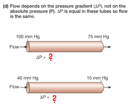 <p>The difference in pressure between two points on a vessel determines the ______ .</p>