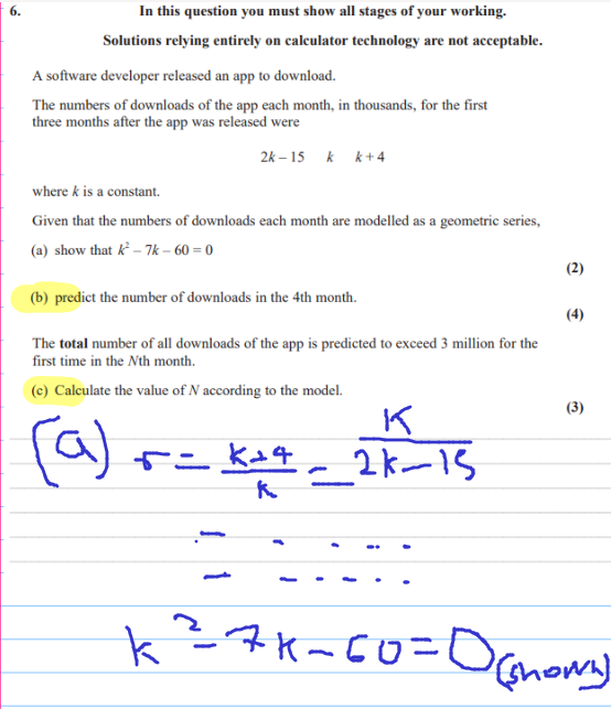 <p>just do (b) and (C)</p>