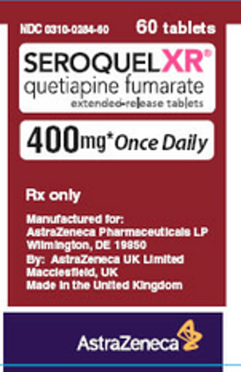 <p>Generic Name: Quetiapine</p><p>Therapeutic Class: Atypical Antipsychotic</p><p>Indication: Treats schizophrenia, bipolar disorder, and depression.</p>