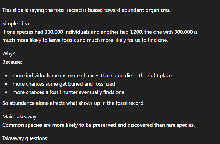 <p>Common species are more likely than rare speices. </p>
