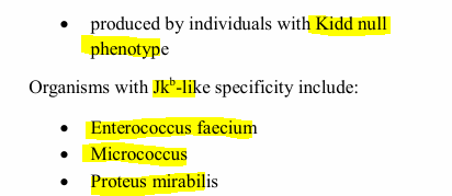 <p><strong><u>Kidd Blood Group Abs</u></strong></p>