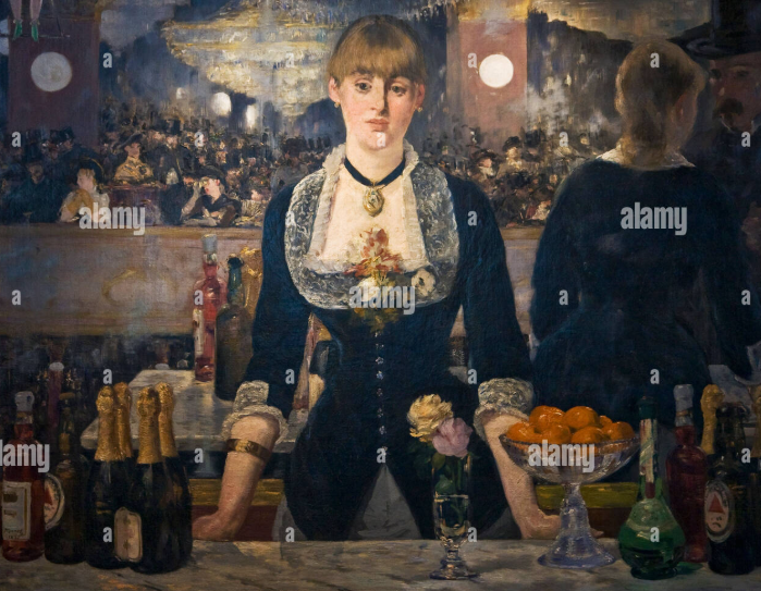 <p><span style="background-color: transparent;">Manet, A Bar at the Folies-Bergère, 1881-1882</span></p>