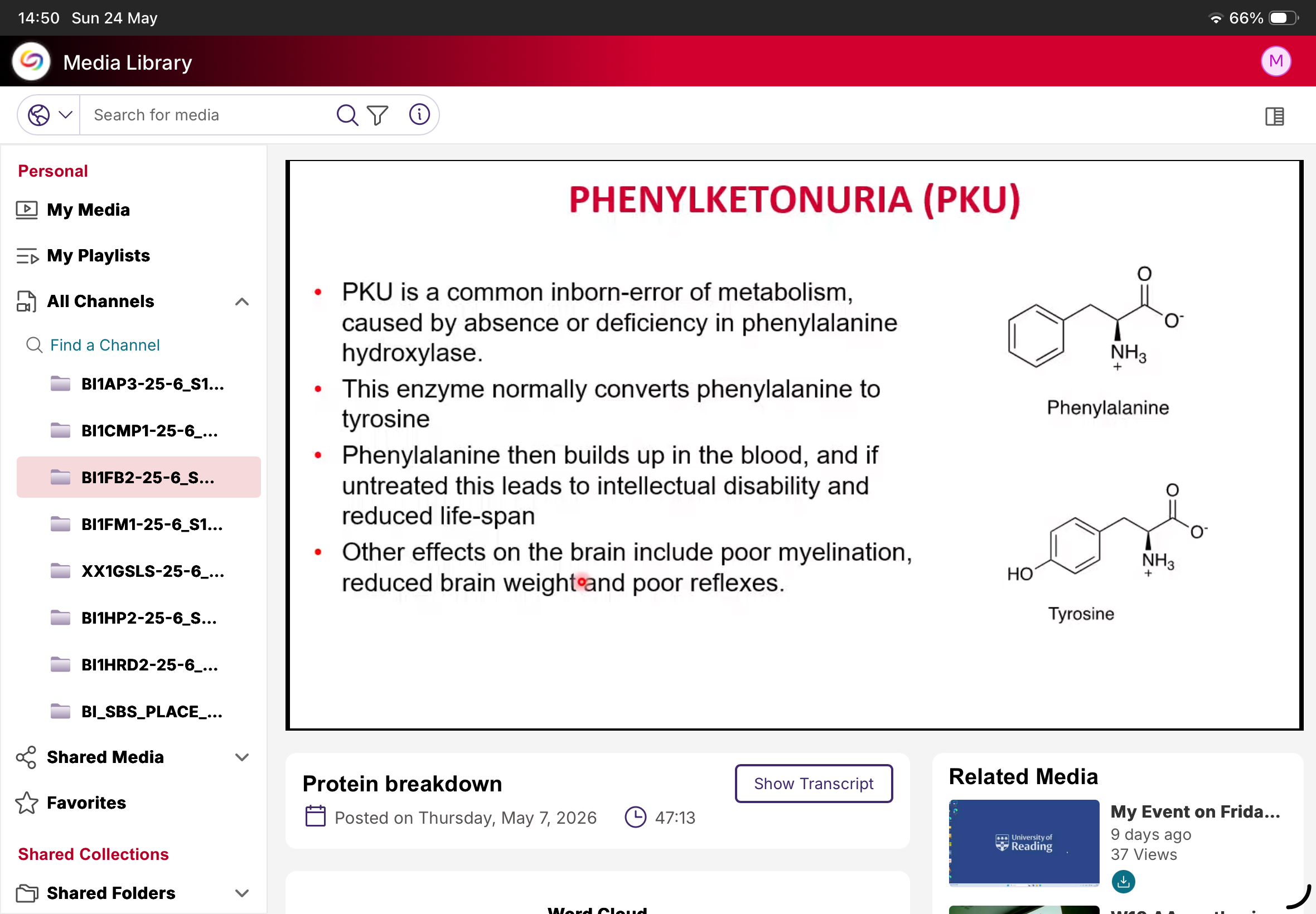 <p>Phenylketonuria.</p>