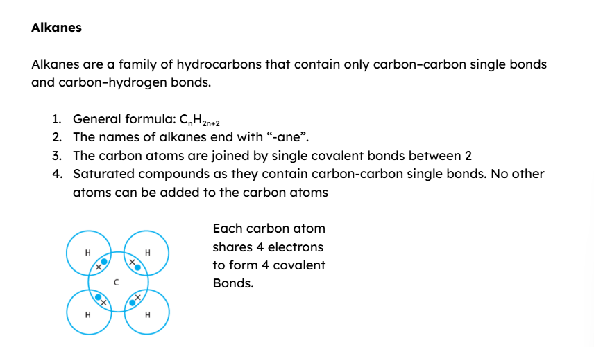 <p>Alkanes have no functional group as they only have C—C and C—H bonds </p>