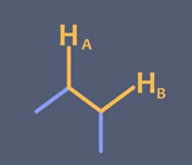 <p><span>In spin-spin coupling, what will this molecule produce?</span></p>