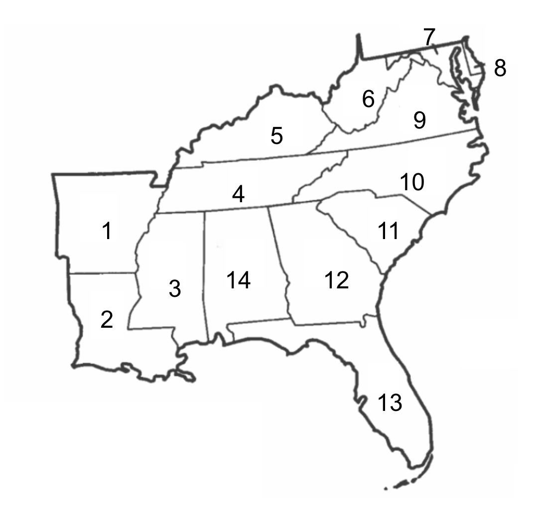 <p>Which state does 11 represent?</p>