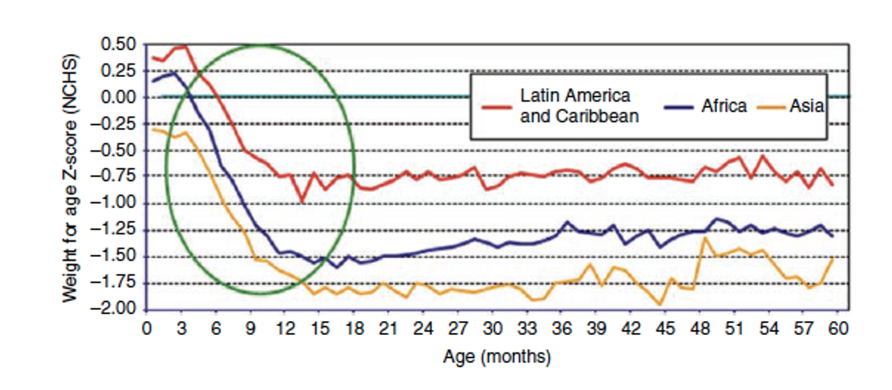 <p><span>( weight for age) low weight-for-age; that is, two z-scores below the international reference</span></p>