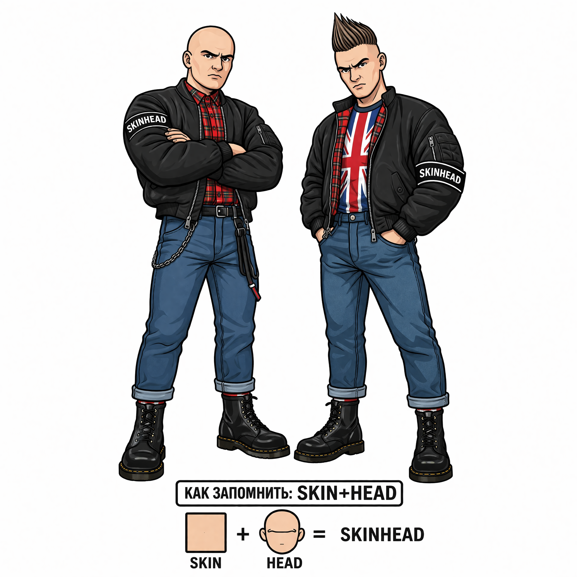 <p><strong><mark data-color="green" style="background-color: green; color: inherit;">skinheads</mark> /ˈskɪnˌhɛdz/</strong></p><p><strong>DEUTSCH: </strong></p><p>Skinheads</p>