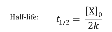 <p>If a zero-order reaction begins with a high reactant concentration, it has a longer half-life than if it begins with a low reactant concentration.</p>
