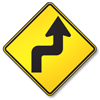 <p>This road sign means:</p>
