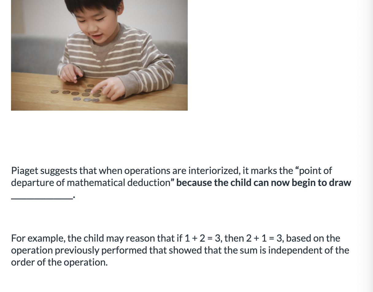 <ol><li><p><span>logical conclusions from operations themselves</span></p></li><li><p><span>logical conclusions from memorization&nbsp;</span></p></li></ol><p></p>