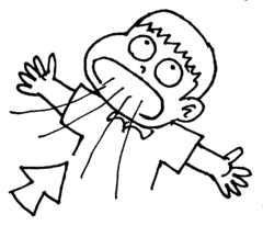 <p>diaphragm moves downward, ribs push out and lungs are filled with air</p>