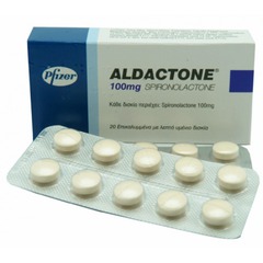 <p>spironolactone </p><p>aldosterone antagonist/K sparing diuretic</p><p>- decreases morbidity and mortality in NYHA Class II-IV</p><p>- provides added diuresis --> improve symptoms and EF </p><p>- Do not use if K > 5</p><p>- Do not use if CrCl < 30 or Cr > 2</p>