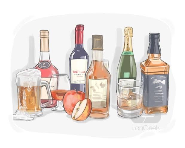 <p>alcohol, liquor — They bought some ______</p>