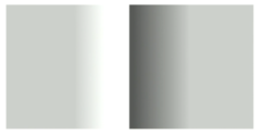 <p>Cornsweet Illusion: Based on the following picture, what side is perceived to be brighter?</p>