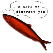 <p>A fallacy that introduces an irrelevant issue to divert attention from the subject under discussion</p>